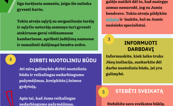 Nacionalinis visuomenės sveikatos centras (NVSC) paaiškina, kaip elgtis, jei turėjote didelės rizikos sąlytį